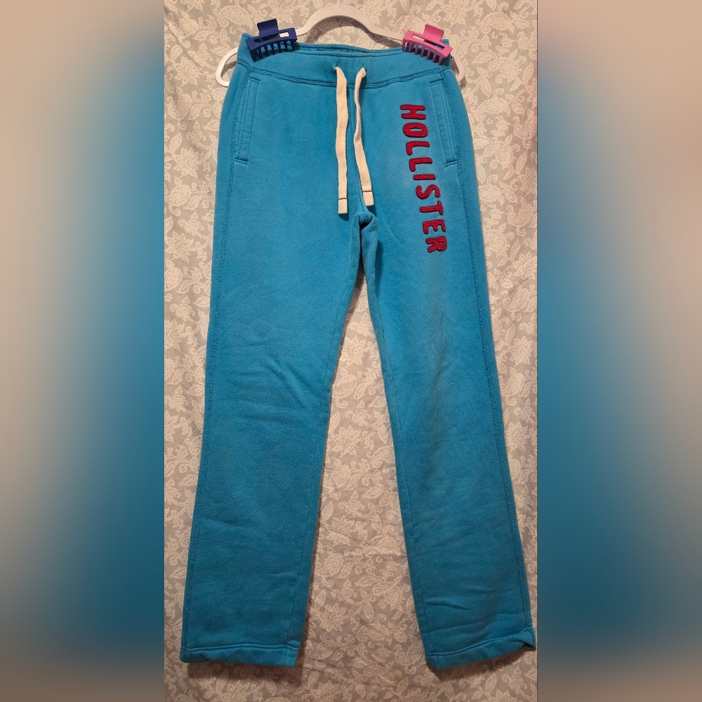 Hollister Turquoise Blue Sweatpants Men's Small